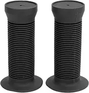 Grips for Kids Bikes, Balance Bikes and Scooters, Soft and Comfortable with Protective Bar Ends (Black)