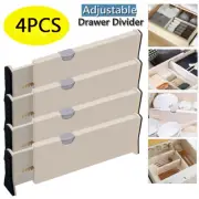 4PCS Adjustable Drawer Divider Partition Storage Organizer Clapboard Expandable
