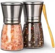 Professional Salt and Pepper Grinder Set – Premium Stainless Steel Salt and P...