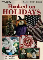 Hooked on Christmas & Holidays Crochet Pattern Book Fun Designs Santa Tree Bell