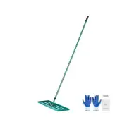 Lawn Leveling Rake Heavy-Duty with 78" Steel Handle for Garden Golf Lawn Farm