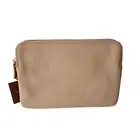 OROTON BNWT leather AVALON BISCUIT double clutch removable strap bag Rrp $299