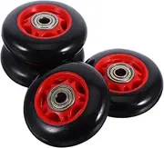 UPKOCH 4pcs Roller Wheel Universal Wheel Running Device Roller Gym Pulley Wheel Abdominal Universal Pulley Fitness Wheel Workout Roller Core Roller Ab Wheel Roller Bye Black