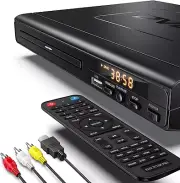 All-Region DVD Player with HDMI & RCA Cables - Easy for Seniors