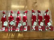 NOS PAULA DEAN ‘85 RED CHRISTMAS ELF HOLIDAY BENDABLE POSABLE NEW UNUSED DOLL(S)