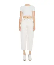 Mother Snacks! The Peeler Ankle Jeans 23,24,26,29,31 White