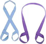 Abaodam 4pcs Adjustable Yoga Mat Strap Sling for Comfortable Carrying Holder for Yoga and Exercise Mats for Home Use Light