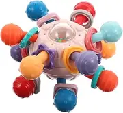 SHOWERORO Baby Present Baby Hand Grip Ball Multi- Soft Silicone Baby Boys and Girls Toys Toddler Ball Toy Develop Baby's Cognition and Discrimination Random Style