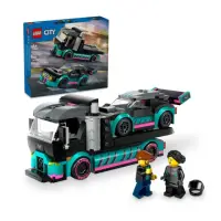 在飛比找momo購物網優惠-【LEGO 樂高】#60406 賽車和汽車運輸車