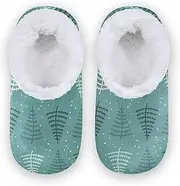 [Caihoyu] Home Shoes for Kids Girls Boys Coral Fleece Non-Slip Lightweight House Slipper Socks Bedroom Home Office Travel Yoga