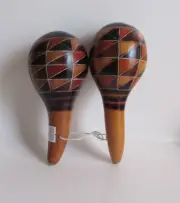 Maracas Rumba Shaker Rattle Hand Percussion Musical Instrument 7"H