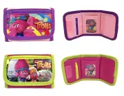 1PC DreamWorks Trolls Kids Tri-Fold Wallet Coin Holder Bag