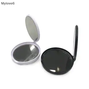 Mylov 迷你便攜式圓形空白 360 度旋轉雙面鏡手機折疊彈力手機支架 TW