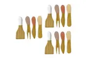 12pc Davis & Waddell Taste Mojave Bamboo Cheese Knife Slicer Kitchen Knives Set