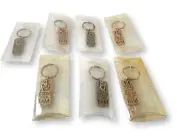 Be Still & Know That I am - Psalm 46 - Lot of 7 Brass and Gold Keychains - New