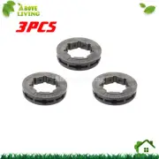 3Pcs Chainsaw Chain Sprocket Rim 404 7 Tooth For Stihl 07S 08 066 MS660 Magnum