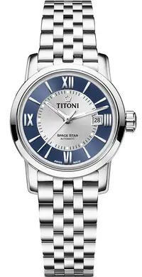 在飛比找樂天市場購物網優惠-TITONI 梅花錶 經典款 機械女腕表(23538S-58