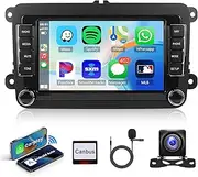 2G+64G Android Car Stereo Radio for VW Passat Jetta Tiguan Golf MK5 MK6 T5 EOS Polo Apple CarPlay, Rimoody 7 Inch Touch Screen Android Auto GPS Navigation Bluetooth FM SWC Backup Camera