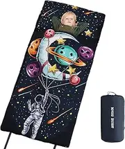 'Kids Sleeping Bag, Dinosaur/Space Astronaut Sleeping Bags for Kids, Slumber Bag with Removable Pillow for Kids Boys Girls, Toddler Sleeping Bags for Daycare Travel Naps and Sleepovers,63'' x 30'''
