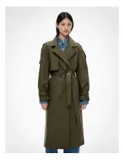 [Witchery] Snap Front Trench Coat in Olive