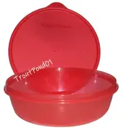 Tupperware Deluxe Modular Nesting Bowl 1 Quart Primary Red New