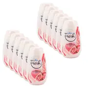 12PK Fresh Solid Gel Air Freshener Rose Scent Home/Room Odour Eliminator 170g