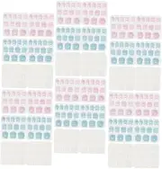 [SAFIGLE] 30 Sheets Nail Adhesive Tabs Double Sided Sticky Tabs for Press Nails Particle Sheet Easy to Use for Home and Salon