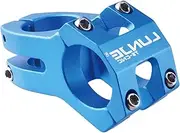 [JEELAD] Bike Stem 25.4/31.8 45mm Mountain Bike Bicycle Stem Short Handlebar Stem Riser for Most Bicycle, Road Bike, MTB, BMX, Cycling (Blue(45mm)-28.6 to 31.8mm)