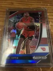 2020-21 PANINI PRIZM DRAFT OBI TOPPIN RED WHITE BLUE RWB PRIZM RC SP KNICKS