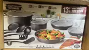 Granitestone Diamond PRO Non Stick Hard Anodized Aluminum 13 Pieces Cookware Set