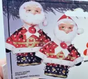 THL Crafts SANTA Sequin Bead Christmas Ornament Kit Vintage Designer Collection