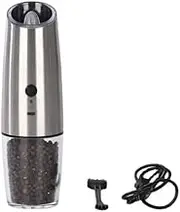 TooToo Electric Salt and Pepper Grinder Mill Shakers Automatic Gravity Adjustable