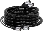 UTP Cat5/Cat6 2 RJ45 to 2 RJ45 Ether CON Connector 2 Channel Stage Ethernet Extension Cable with Waterproof Tube Hose(1012-CAT5-UTP,5M)
