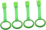 Walking Assistance 4 Baby Pull up Rings for Playpen Bed Hanging Toys Comfort Grip