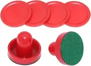 Air Hockey Pucks Air Hockey Replacement Set Ice Pushers Pucks Paddles Table Family Game Red