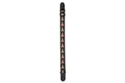 Guitar Strap - XTR 2 Inch Jacquard Weave Black Floral Tattoo design