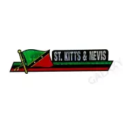 St. Kitts and Nevis Bumper Sticker / Flag Sticker / "3 x 11 3/4" Bumper Sticker