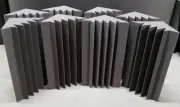 ACOUSTIC STUDIO WEDGE FOAM CORNER KIT BASE ABSORBERS (8 Pack) 10"X 10"X 24"