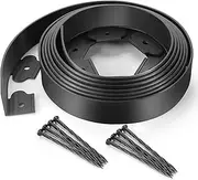 Landscape Edging/Lawn Divider/Garden Edging Kit No Dig Garden Stake with 30 Anchoring Free Nails for Lawn Edging,Flower Garden, Tree Surroundings (Black) 10CM HT
