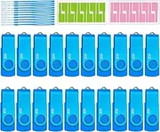 4GB USB Flash Drives 20 Pack Nicepicten USB 2.0 Flash Drive Bulk Thumb Zip Drive Memorias USB Memory Stick Pendrive Jump Drive Multipack for Data Backup, Blue 20Pack 4GB