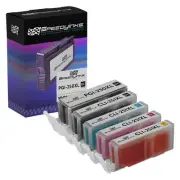 Compatible Ink for Canon PGI-250XL, 251XL HY (1 PB, 1 B, 1 C, 1 M, 1 Y, 5-Pk)