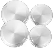 FUNOMOCYA 4pcs Stainless Steel Stove Top Covers Induction Cooktop Protectors for Easy Cleaning and Maintenance Kitchen Accessories for Home and Restaurant Use