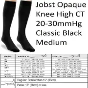 JOBST Opaque Knee High CT 20-30mmHg Classic Black Medium
