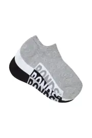 [Bonds] Bonds Womens Logo Cushioned No Show 3 Pack Socks in Grey/Blk/Wht Size: 3-8, Aussie Cotton 3-8 Grey/Blk/Wht