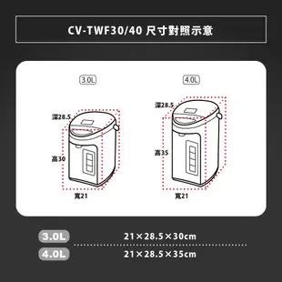 象印*3公升*SuperVE真空省電微電腦電動熱水瓶(CV-TWF30)(快)