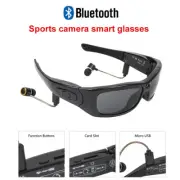 1080P Smart Glasses Bluetooth Polarized Sunglass Speaker Headphone Headset DVR
