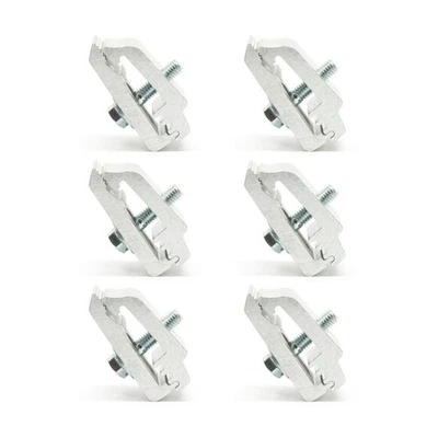 RuggedXL Low Pro Aluminum Mounting Clamps 1112514 Truck Cover Cap Camper - Se...