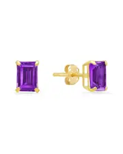 MaxColor 14K 1.50 ct. tw. Amethyst Studs