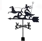 Wind vanes, Outdoor Garden Weather Vane Soldier and Kangaroo Squirrel Ornament Wind Direction Indicator Tool with Anti-Rust Coating Professional Measuring Tool Easy to Assemble Farm Stake