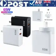 65W SUPER FAST TYPE C WALL CHARGER QUALCOMM QUICK CHARGE 3.0 WITH USB A au plug